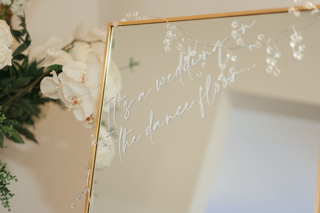 Personalised wedding décor handcrafted by the bride through her CODA CO. equestrian brand