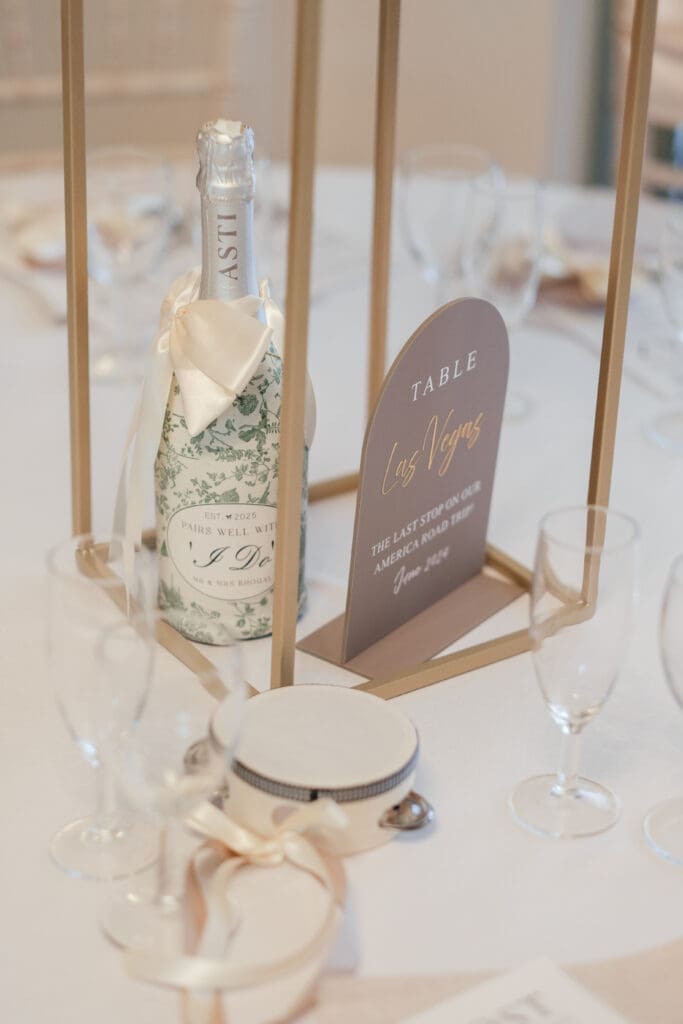 Personalised wedding décor handcrafted by the bride through her CODA CO. equestrian brand