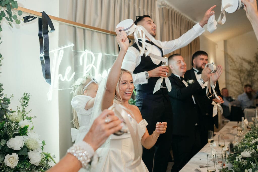 Evening celebrations on the dance floor at The Hop Rooms in Cambridgeshire