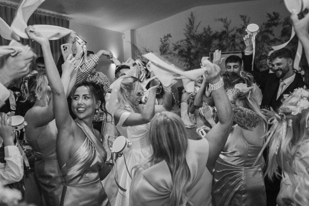 Fun dance floor moments captured at a summer Wisbech wedding